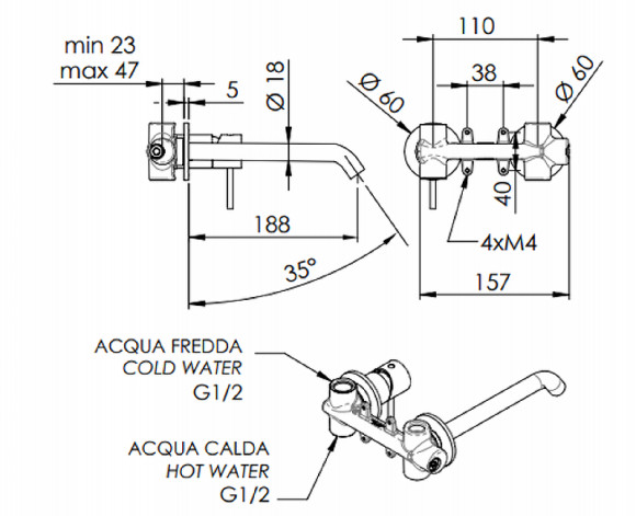Смеситель для раковины Remer X-Style Inox SSX15PL Нержавеющая сталь Смеситель для раковины Remer X-Style Inox SSX15PL Нержавеющая сталь