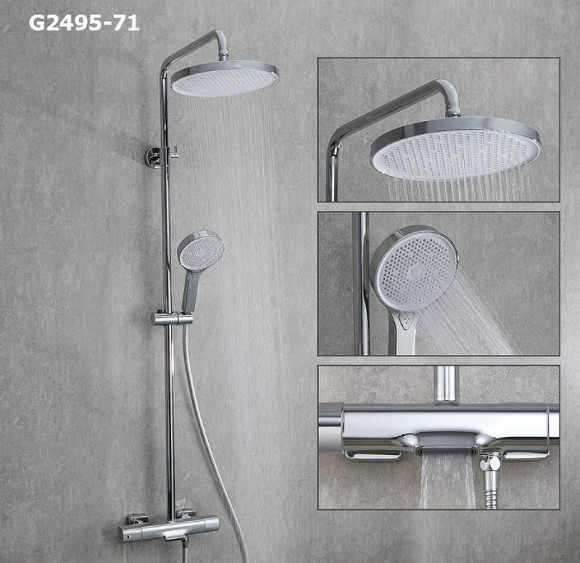 Душевая система Gappo G2495-71 с термостатом Хром