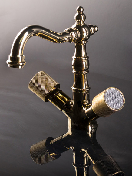 Смеситель для раковины Boheme Royal Cristal 292-Royal Золото Смеситель для раковины Boheme Royal Cristal 292-Royal Золото