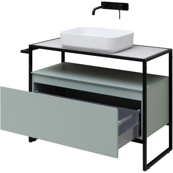 Тумба под раковину Allen Brau Priority 100 1.31003.PWM Папирус матовый Тумба под раковину Allen Brau Priority 100 1.31003.PWM Папирус матовый