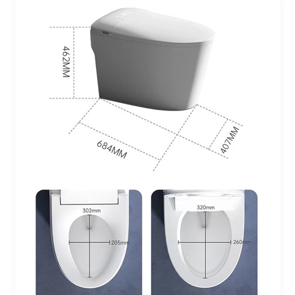 Унитаз биде SantiLine SL-5036 приставной с сиденьем Микролифт