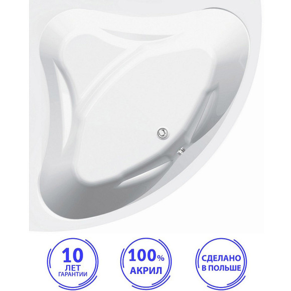 Акриловая ванна C-Bath Aurora 140x140 CBS001003 без гидромассажа