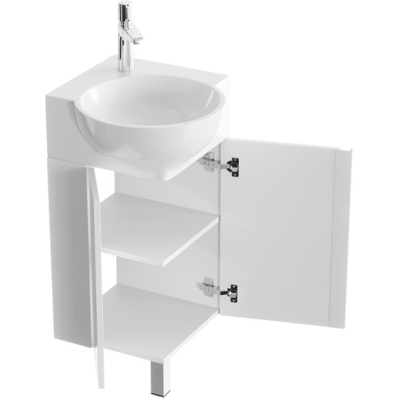 Тумба под раковину Aqwella Porto 45 POR0104WW угловая Белая Тумба под раковину Aqwella Porto 45 POR0104WW угловая Белая
