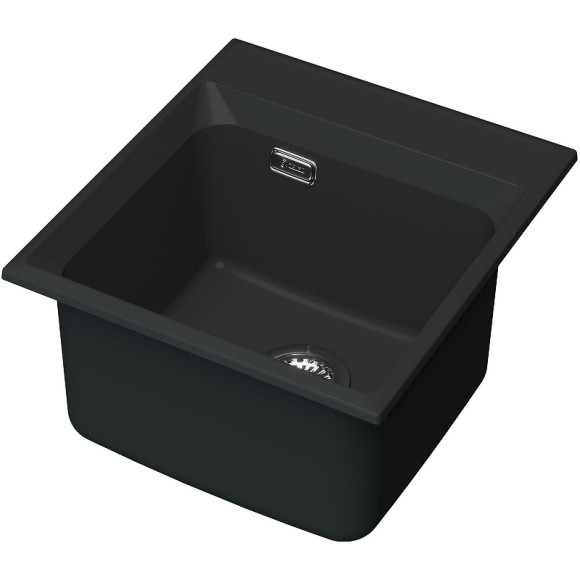 Кухонная мойка Point Мисти 46 PN3011B Черная Кухонная мойка Point Мисти 46 PN3011B Черная