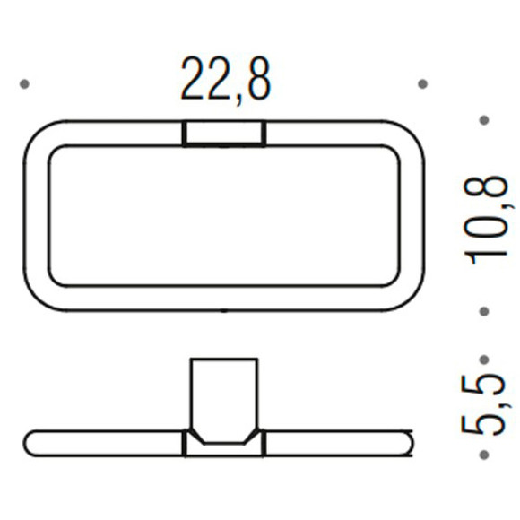 Кольцо для полотенец Colombo Design Mini B4031.GM Графит матовый Кольцо для полотенец Colombo Design Mini B4031.GM Графит матовый