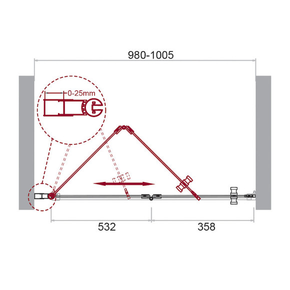 Душевая дверь BelBagno Albano 100 ALBANO-BS-12-100-C-Cr профиль Хром стекло прозрачное Душевая дверь BelBagno Albano 100 ALBANO-BS-12-100-C-Cr профиль Хром стекло прозрачное