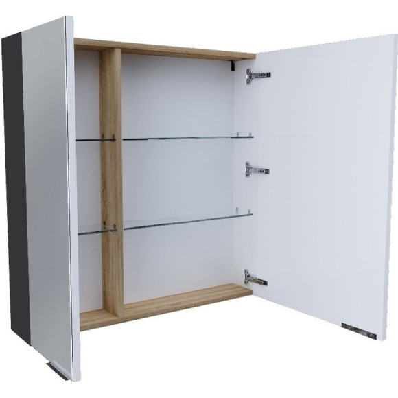 Зеркальный шкаф 1MarKa Gaula 80 У92543 Графит матовый Зеркальный шкаф 1MarKa Gaula 80 У92543 Графит матовый