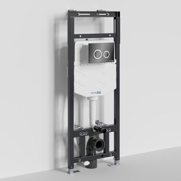 Инсталляция WasserKRAFT Alme 15TLT.010.ME.PB01 для унитаза с Черной глянцевой клавишей смыва Инсталляция WasserKRAFT Alme 15TLT.010.ME.PB01 для унитаза с Черной глянцевой клавишей смыва