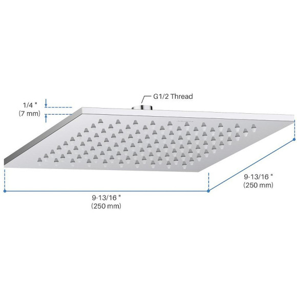 Верхний душ Aquatek AQ2076CR Хром