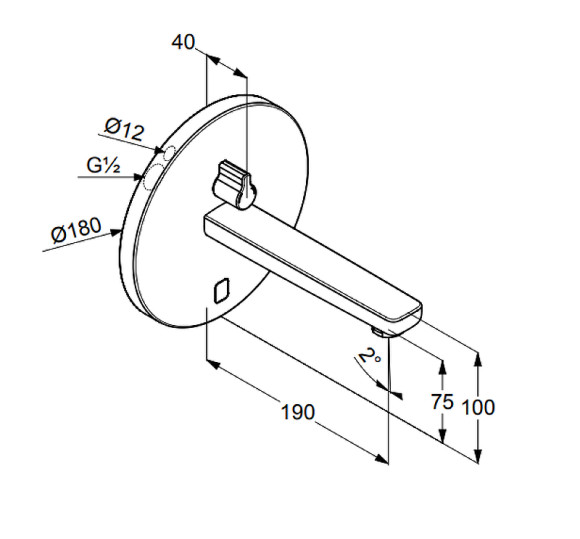 Смеситель для раковины Kludi Zenta 3850105 Хром Смеситель для раковины Kludi Zenta 3850105 Хром