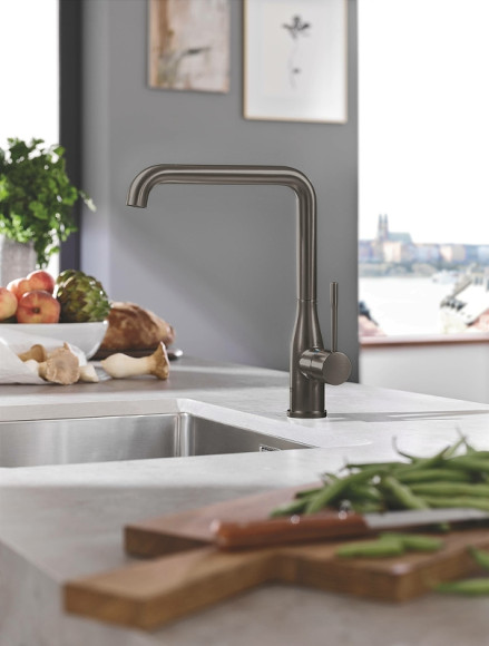 Смеситель для кухни Grohe Essence New 30269AL0 Темный графит матовый Смеситель для кухни Grohe Essence New 30269AL0 Темный графит матовый