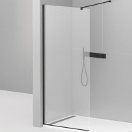 Душевая перегородка Cezares Liberta 105 LIBERTA-L-1-105-120-C-NERO профиль Черный матовый стекло прозрачное