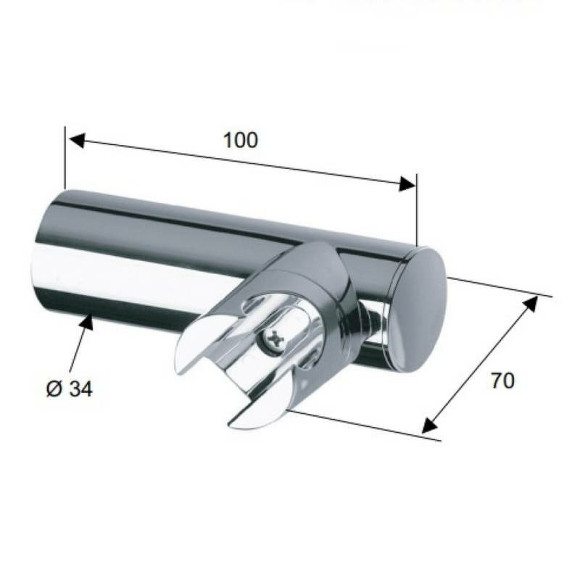 Держатель ручного душа Remer 339N Хром Держатель ручного душа Remer 339N Хром