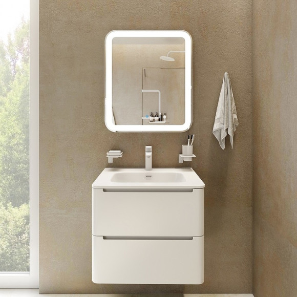 Зеркало Iddis Edifice 60 ЗЛП108 с подсветкой Белое Зеркало Iddis Edifice 60 ЗЛП108 с подсветкой Белое