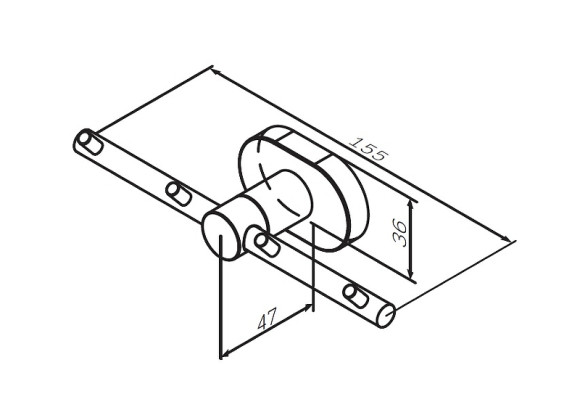 Крючок для полотенец AM.PM Sense L A7435900 Хром Крючок для полотенец AM.PM Sense L A7435900 Хром