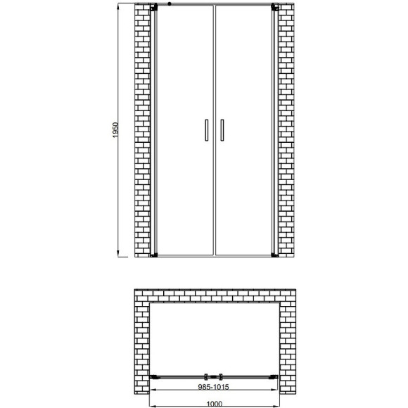 Душевая дверь Berges Legos LS-3 100 062026 профиль Хром стекло прозрачное Душевая дверь Berges Legos LS-3 100 062026 профиль Хром стекло прозрачное