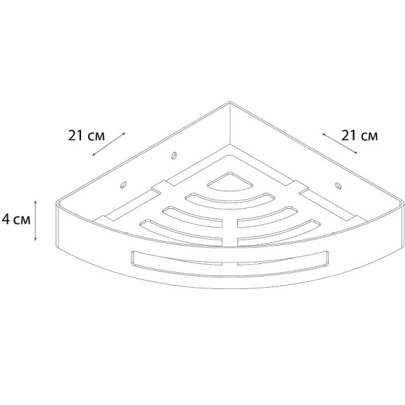 Металлическая полка Fixsen Hotel FX-31003L угловая Золото-сатин Металлическая полка Fixsen Hotel FX-31003L угловая Золото-сатин