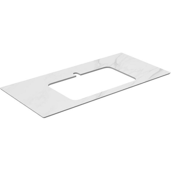 Столешница под раковину Kerama Marazzi Plaza Classic Neo Монте тиберио 100 PL2.SG507120R\100 Белый мрамор