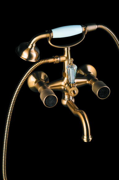 Смеситель для ванны Boheme Royal Cristal 313-Royal/CRST black Бронза