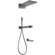 Душевая система Abber Rund AF8753NG с термостатом Никель Душевая система Abber Rund AF8753NG с термостатом Никель