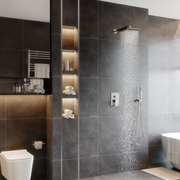 Душевая система Berges Nardis 2S 071001 Хром сильвер Душевая система Berges Nardis 2S 071001 Хром сильвер