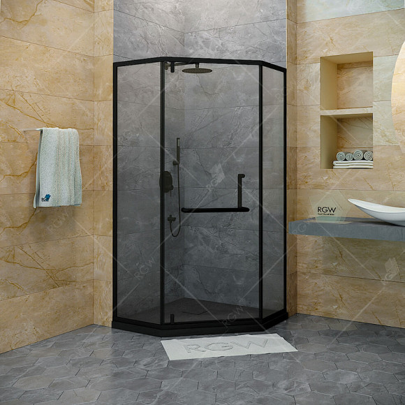 Душевой уголок RGW Hotel HO-084B 100х100 350608400-14 профиль Черный стекло прозрачное Душевой уголок RGW Hotel HO-084B 100х100 350608400-14 профиль Черный стекло прозрачное