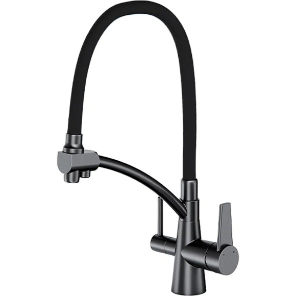 Смеситель для кухни Gappo G4398-19 Графит Черный