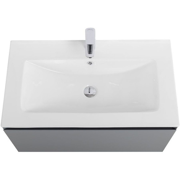 Тумба под раковину Art&Max Latina 80 AM-Latina-800-1C-SO-GM подвесная Серая матовая