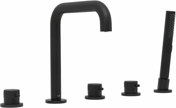 Смеситель на борт ванны Allen Brau Priority 5.31007-31 Черный матовый Смеситель на борт ванны Allen Brau Priority 5.31007-31 Черный матовый