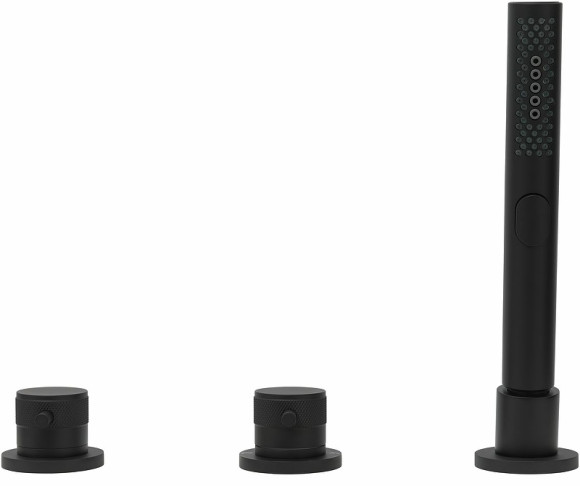 Смеситель на борт ванны Allen Brau Priority 5.31007-31 Черный матовый Смеситель на борт ванны Allen Brau Priority 5.31007-31 Черный матовый