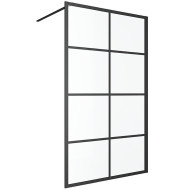 Душевая перегородка Excellent Fabrika 120x200 KAEX.4006.1200.LP профиль Черный стекло прозрачное