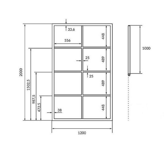 Душевая перегородка Excellent Fabrika 120x200 KAEX.4006.1200.LP профиль Черный стекло прозрачное