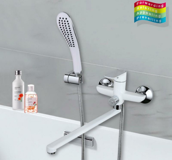 Смеситель для ванны Gappo G48 G2248 универсальный Белый Хром Смеситель для ванны Gappo G48 G2248 универсальный Белый Хром