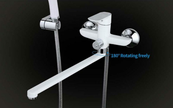 Смеситель для ванны Gappo G48 G2248 универсальный Белый Хром Смеситель для ванны Gappo G48 G2248 универсальный Белый Хром