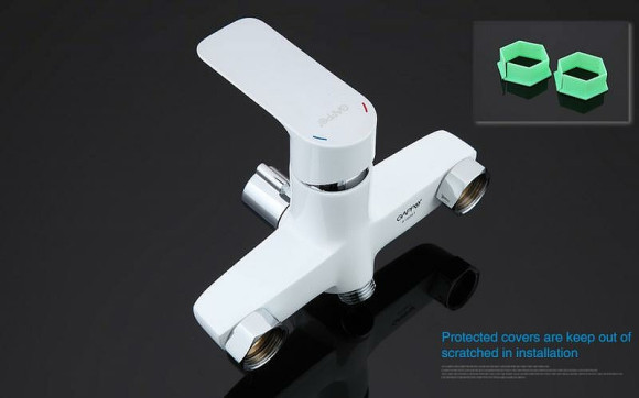 Смеситель для ванны Gappo G48 G2248 универсальный Белый Хром Смеситель для ванны Gappo G48 G2248 универсальный Белый Хром