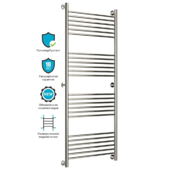 Водяной полотенцесушитель Сунержа Богема прямая 1500х600 Хром Водяной полотенцесушитель Сунержа Богема прямая 1500х600 Хром