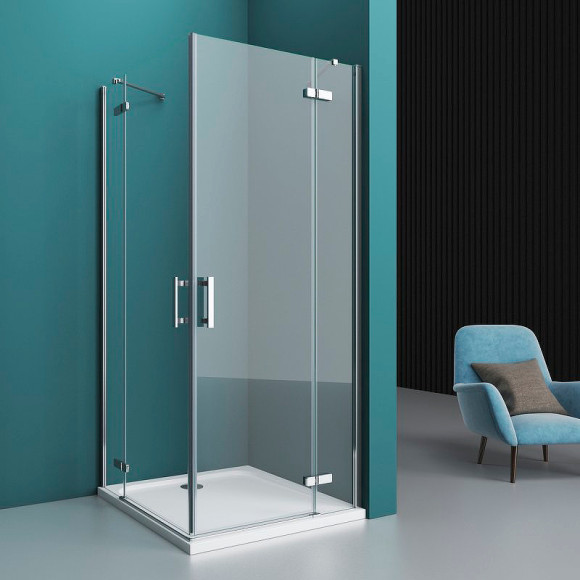 Душевой уголок BelBagno Kraft 90х80 KRAFT-AH-22-90/80-C-Cr-R профиль Хром стекло прозрачное Душевой уголок BelBagno Kraft 90х80 KRAFT-AH-22-90/80-C-Cr-R профиль Хром стекло прозрачное