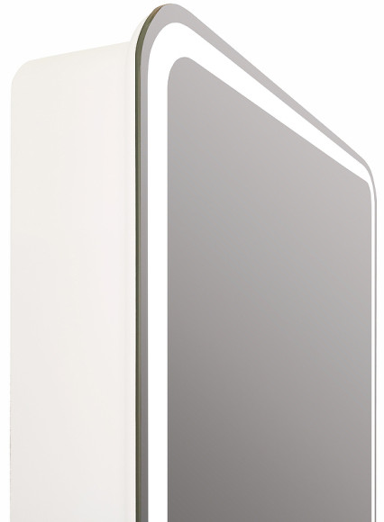 Зеркальный шкаф Континент Elliott LED 40 L МВК058 с подсветкой Белый Зеркальный шкаф Континент Elliott LED 40 L МВК058 с подсветкой Белый