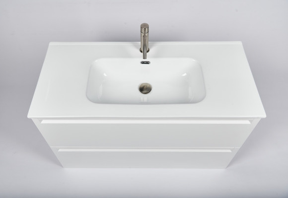 Тумба с раковиной Inda Piccadilly 100MW подвесная Matt White