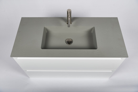 Тумба с раковиной Inda Piccadilly 100MW подвесная Matt White