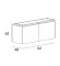 Тумба под раковину Cezares Stylus 94 55226 подвесная Bianco opaco Тумба под раковину Cezares Stylus 94 55226 подвесная Bianco opaco