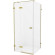 Душевой уголок New Trendy Avexa Gold 80х80 L EXK-1730 профиль Брашированное золото стекло прозрачное Душевой уголок New Trendy Avexa Gold 80х80 L EXK-1730 профиль Брашированное золото стекло прозрачное
