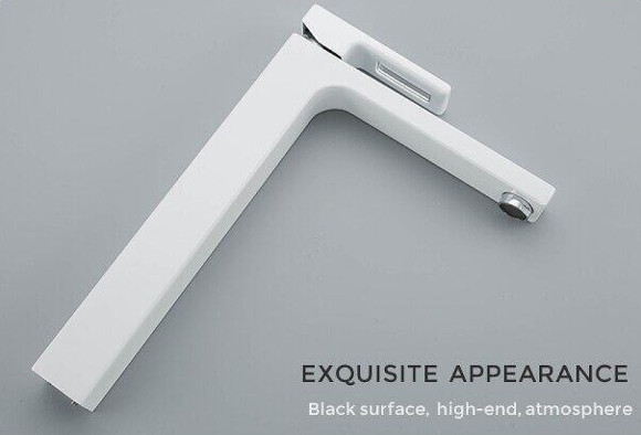 Смеситель для раковины Gappo G17-8 G1017-2 Белый Хром Смеситель для раковины Gappo G17-8 G1017-2 Белый Хром