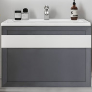 Тумба под раковину Бриклаер Берлин 80 4627125416156 подвесная Оникс серый Тумба под раковину Бриклаер Берлин 80 4627125416156 подвесная Оникс серый