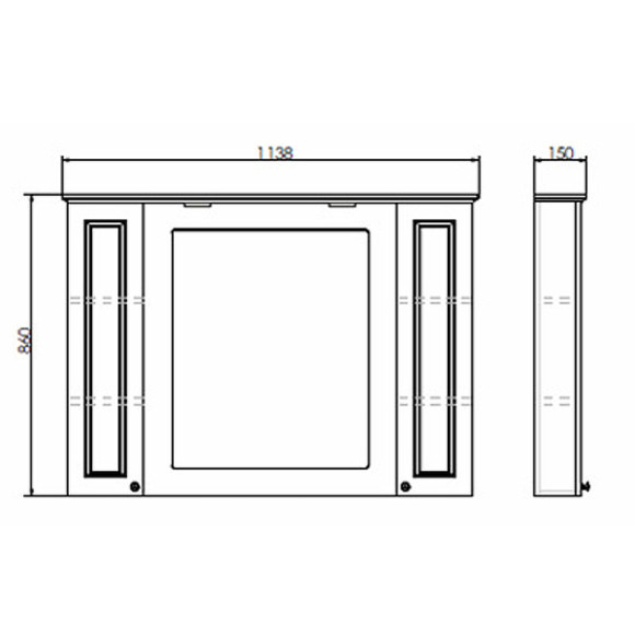 Зеркальный шкаф Comforty Палермо 120 00004142365 Белый глянец Зеркальный шкаф Comforty Палермо 120 00004142365 Белый глянец