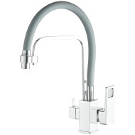 Смеситель для кухни Haiba HB76615 Хром Серый