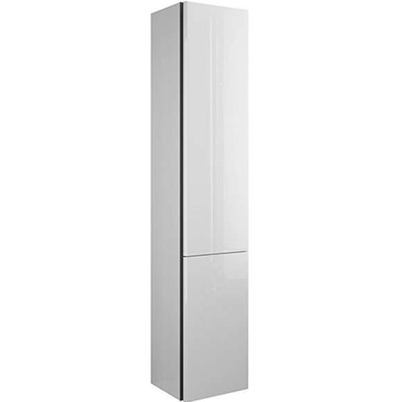 Шкаф пенал Burgbad Iveo 35 L HSIG035LF2833G0161 с бельевой корзиной подвесной Белый глянцевый