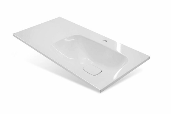 Тумба с раковиной Эстет Barcelona 90 R ФР-00003594 подвесная Белая Тумба с раковиной Эстет Barcelona 90 R ФР-00003594 подвесная Белая