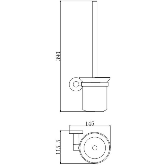 Ершик для унитаза Aquatek AQ4010CR Хром Ершик для унитаза Aquatek AQ4010CR Хром