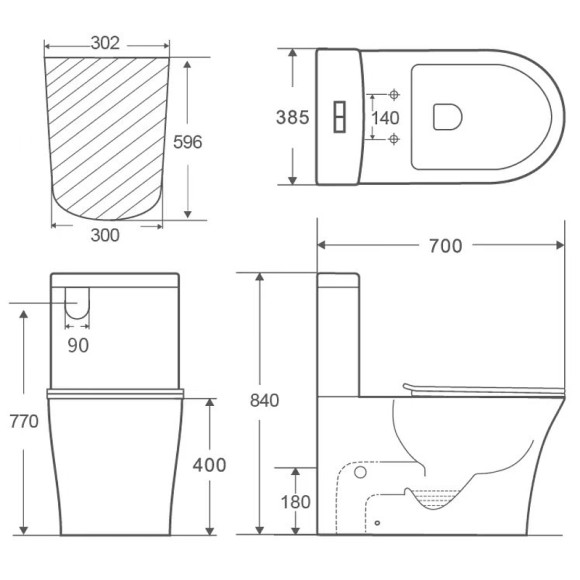 Унитаз компакт Orange C07-050W с бачком и сиденьем Микролифт Унитаз компакт Orange C07-050W с бачком и сиденьем Микролифт